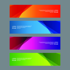 Naklejka premium Vector Abstract design banner web template