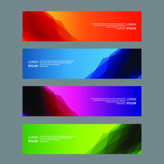 Fototapeta premium Vector Abstract design banner web template