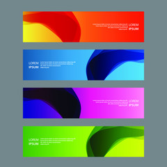 Obraz premium Vector Abstract design banner web template
