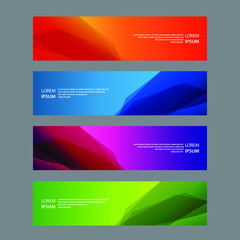 Fototapeta premium Vector Abstract design banner web template