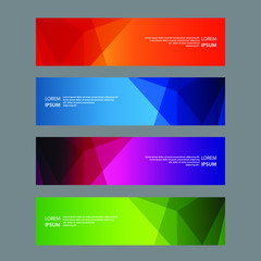 Fototapeta premium Vector Abstract design banner web template