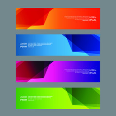 Fototapeta premium Vector Abstract design banner web template
