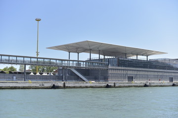 Cargo crane in the Venice port