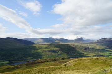 Mountains and Sky with Clouds 