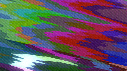Glitch Noise Interference Distortion Poor Communication Signal Idea Concept Design Illustration. Abstract Digital Interference Pixel Error Video Damage.