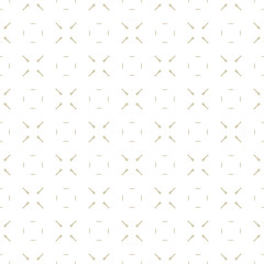 Vector abstract minimalist geometric seamless pattern with thin lines, crosses