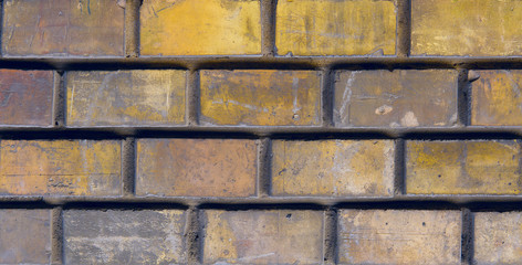Vintage wall old brickwork, Old authentic city wall brickwork