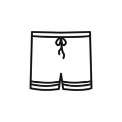 swimming suit for men or womenline icon. Elements of life style illustration icons. Signs, symbols can be used for web, logo, mobile app, UI, UX