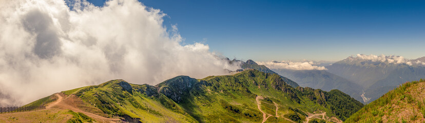 Obraz na płótnie Canvas Mountain Range Panorama