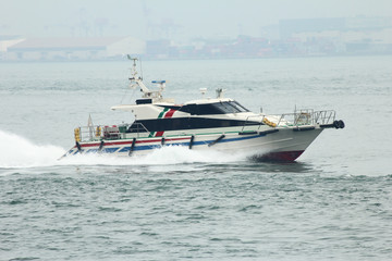 Naklejka premium 関門海峡 船舶