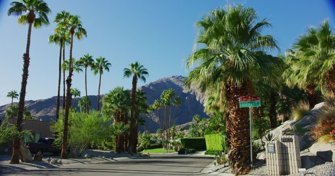 Famous architecture in Palm Springs, California