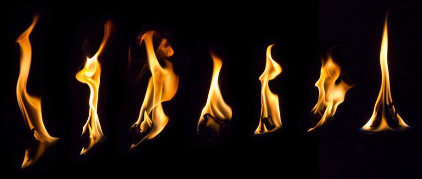 fackel flammen zusammenstellung