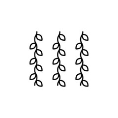 vines, jungle line icon. Element of jungle for mobile concept and web apps illus