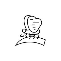 butterfly line icon. Element of jungle for mobile concept and web apps illustrat