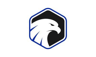 Eagle head in polygon shape  Vector Logo Template, eagle logo vector template, Eagle Bird Logo Vector Template. Business Logo Concept, Mascot Head of an Eagle
