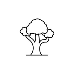 jungle, tree line icon. Element of jungle for mobile concept and web apps illust