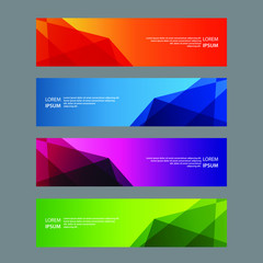 Fototapeta premium Vector Abstract design banner web template