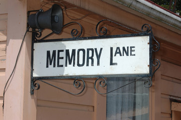 Obraz premium memory lane sign