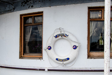 life ring on the S.S. Keewatin in Port McNichol, Ontario, Canada