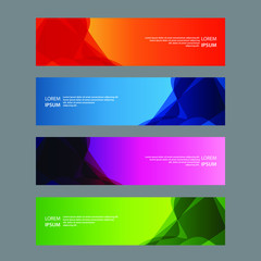 Fototapeta premium Vector Abstract design banner web template