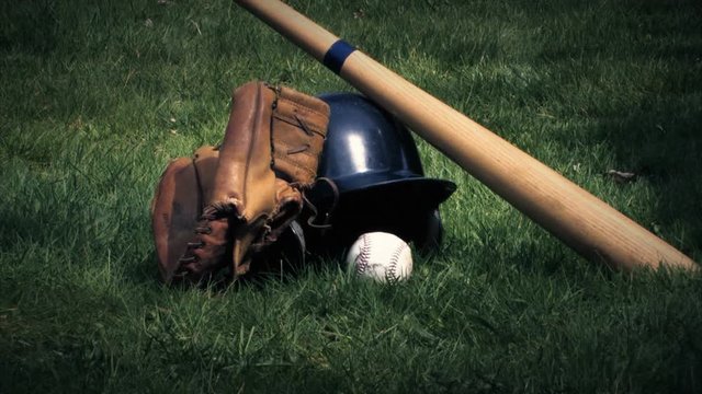 Baseball gear on the ground.mov