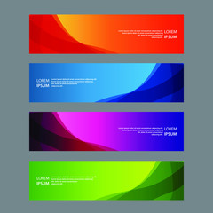 Fototapeta premium Vector Abstract design banner web template
