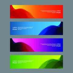 Fototapeta premium Vector Abstract design banner web template