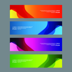 Fototapeta premium Vector Abstract design banner web template