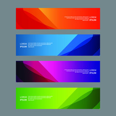 Fototapeta premium Vector Abstract design banner web template