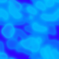 Seamless abstract pattern in blue tones. Blurry, translucent curved lines, spots of different shades of blue.