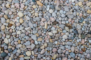 colourful pebbles on the beach