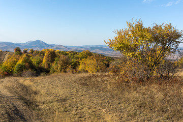 Autumn view of Cherna Gora (Monte Negro) mountain, Pernik Region, Bulgaria