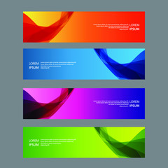 Fototapeta premium Vector Abstract design banner web template