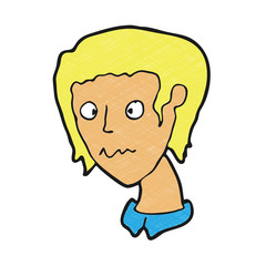 digitally drawn illustration squint design. hand drawing texture style