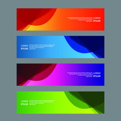 Vector Abstract design banner web template
