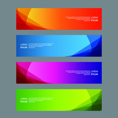 Fototapeta premium Vector Abstract design banner web template