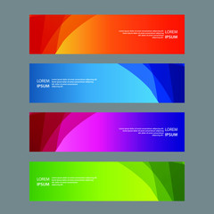 Vector Abstract design banner web template