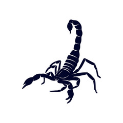 Scorpion Logo Vector, vector image for the tattoo, symbol or logo, Illustration Template