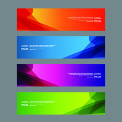 Fototapeta premium Vector Abstract design banner web template