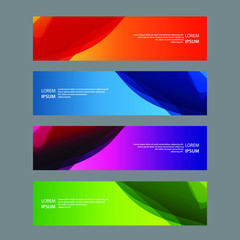Fototapeta premium Vector Abstract design banner web template