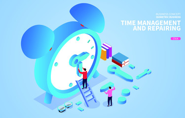 Time concept, time management and maintenance