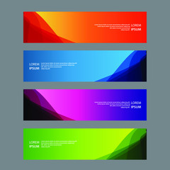 Fototapeta premium Vector Abstract design banner web template