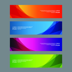 Fototapeta premium Vector Abstract design banner web template
