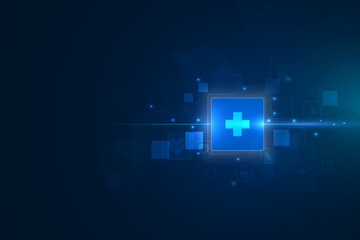 health care icon pattern medical innovation concept background design