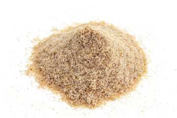 Pile of sand isolated on white background for summer design and nature summer season background