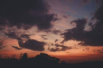 Obraz premium sunset in the sky
