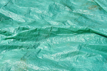 Green Plastic Tarp Background