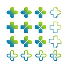 Fototapeta premium Medical Icon Set, vector logo