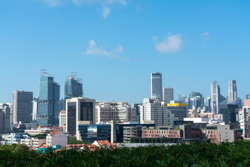 シンガポール、ダウンタウンの都市風景