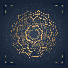 Luxury ornament mandala background for book cover, wedding invitation
